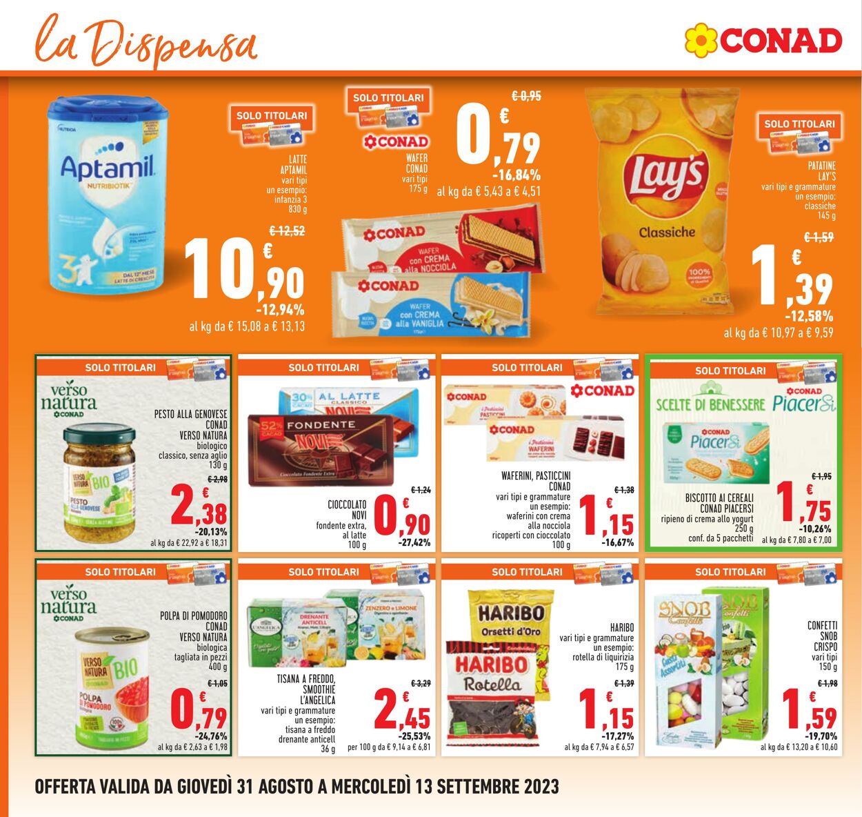 Volantino Conad 31.08.2023 - 13.09.2023