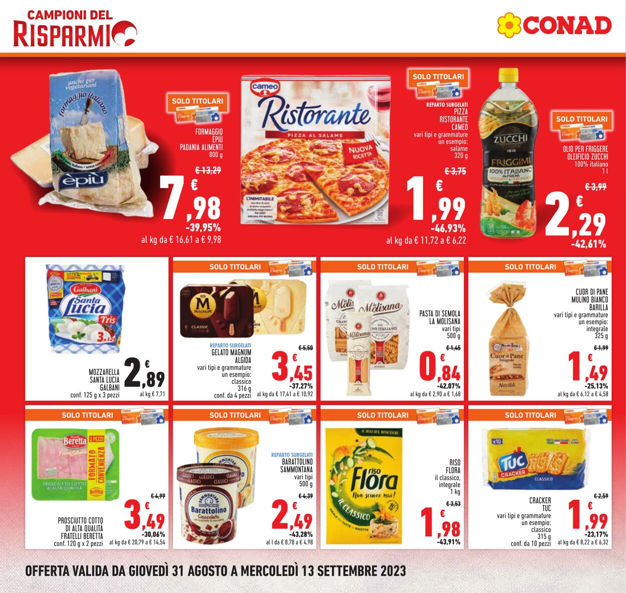 Volantino Conad 31.08.2023 - 13.09.2023