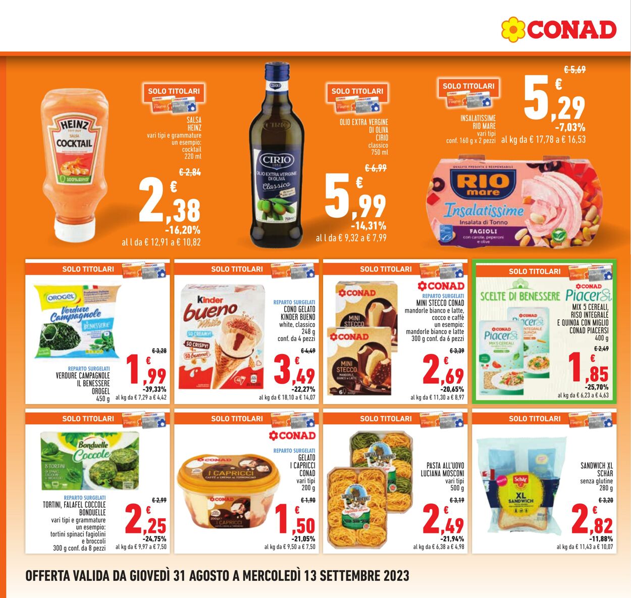 Volantino Conad 31.08.2023 - 13.09.2023