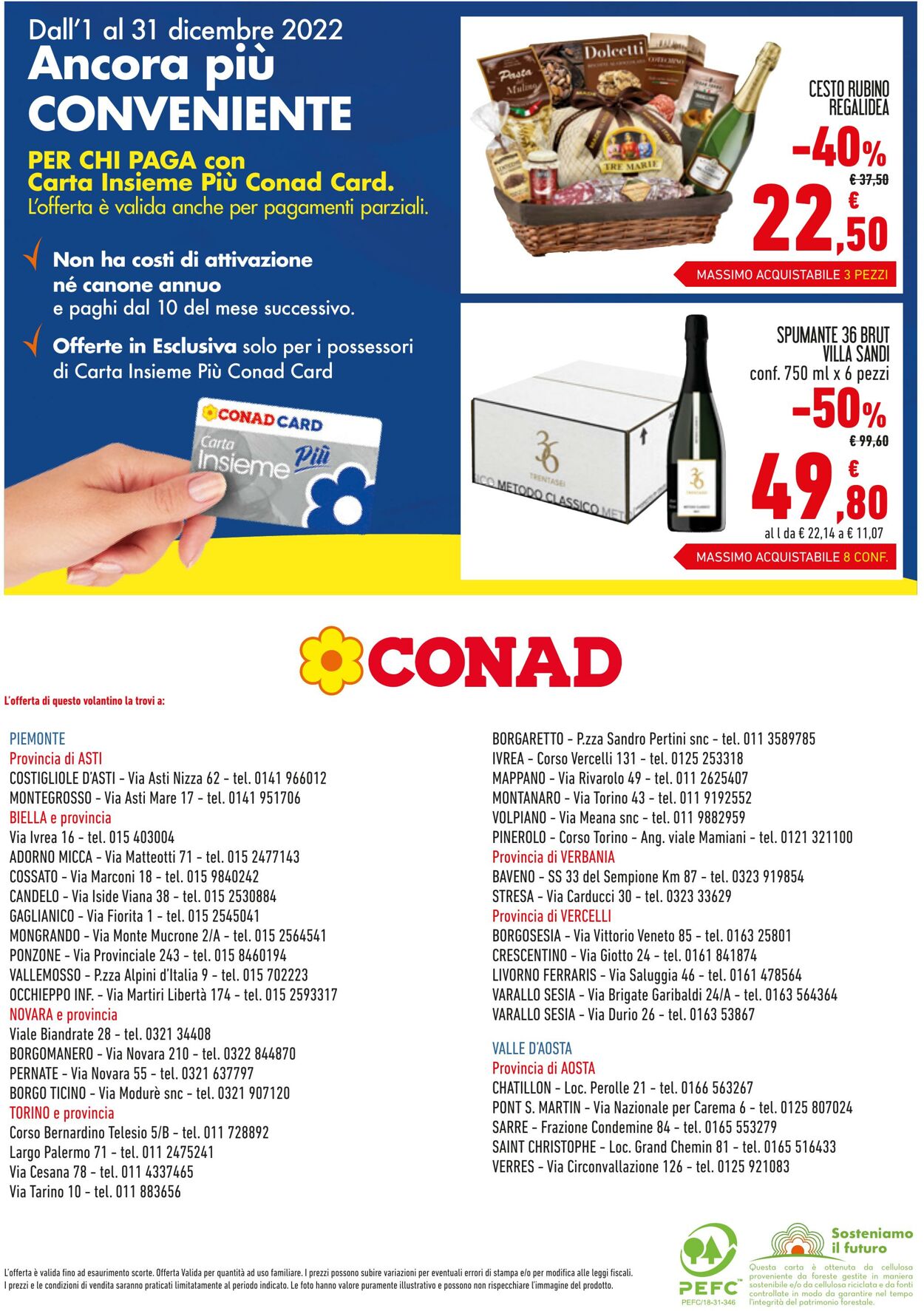 Volantino Conad 01.12.2022 - 31.12.2022