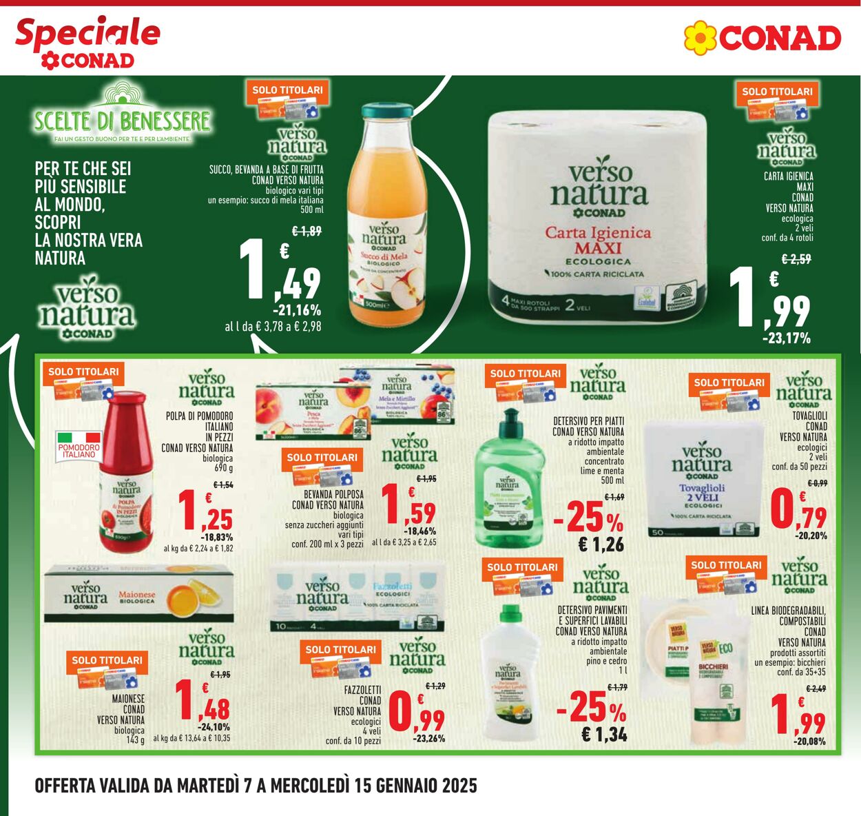 Volantino Conad 07.01.2025 - 15.01.2025