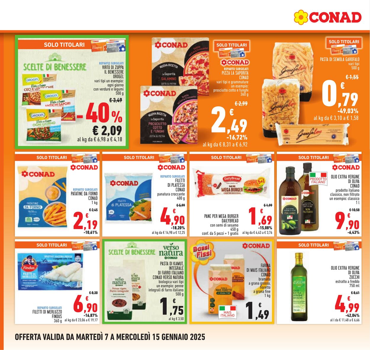 Volantino Conad 07.01.2025 - 15.01.2025