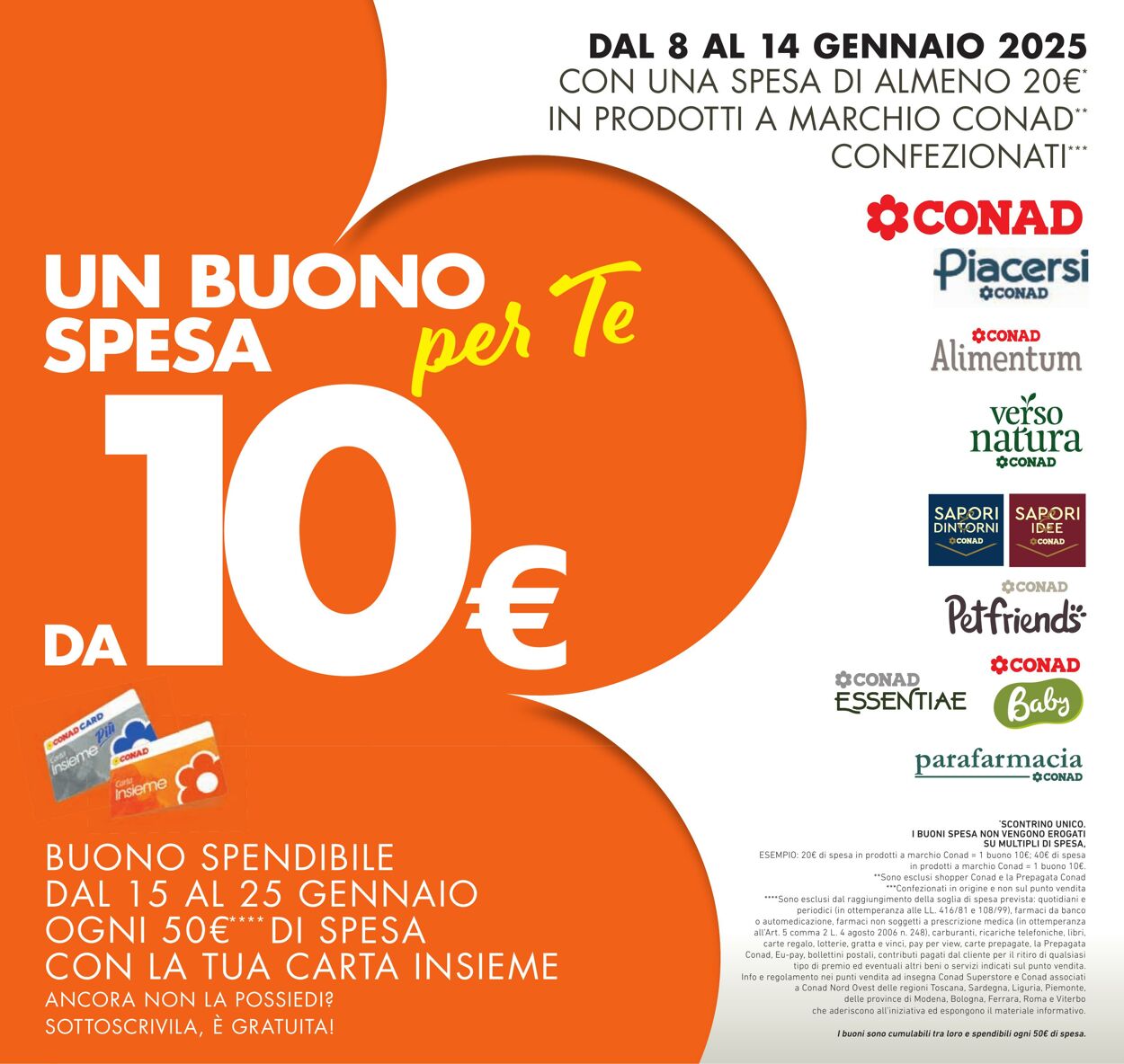 Volantino Conad 07.01.2025 - 15.01.2025