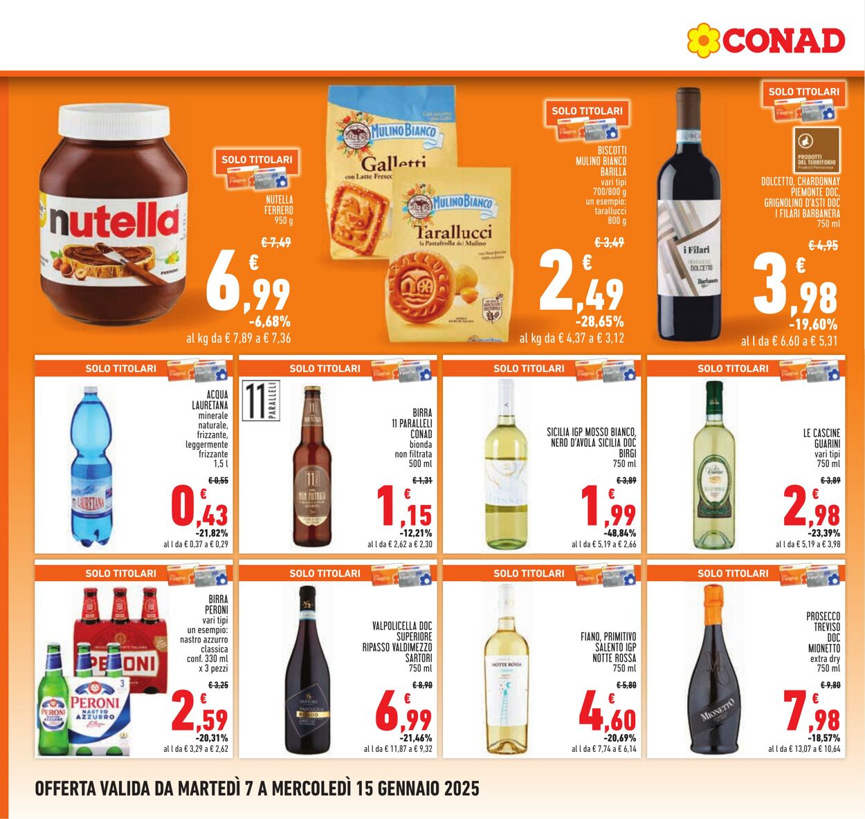 Volantino Conad 07.01.2025 - 15.01.2025