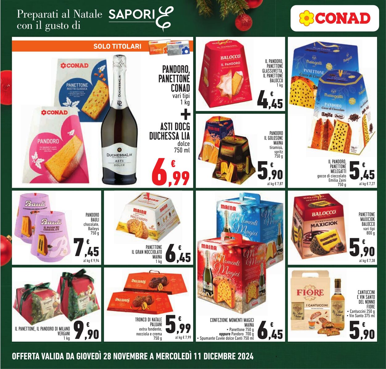 Volantino Conad 28.11.2024 - 11.12.2024