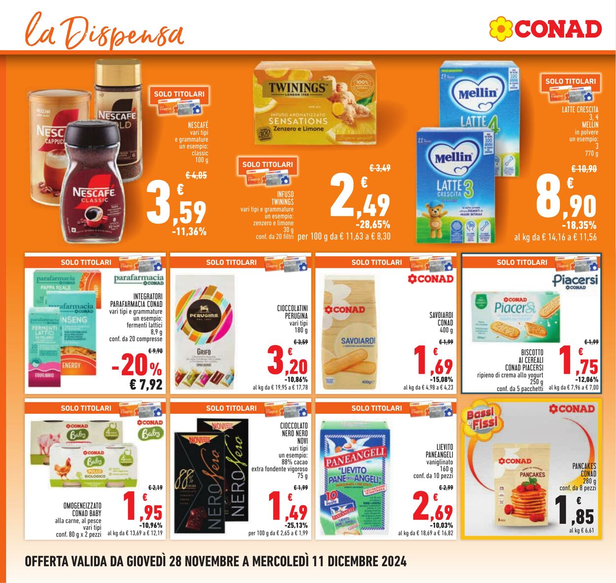 Volantino Conad 28.11.2024 - 11.12.2024