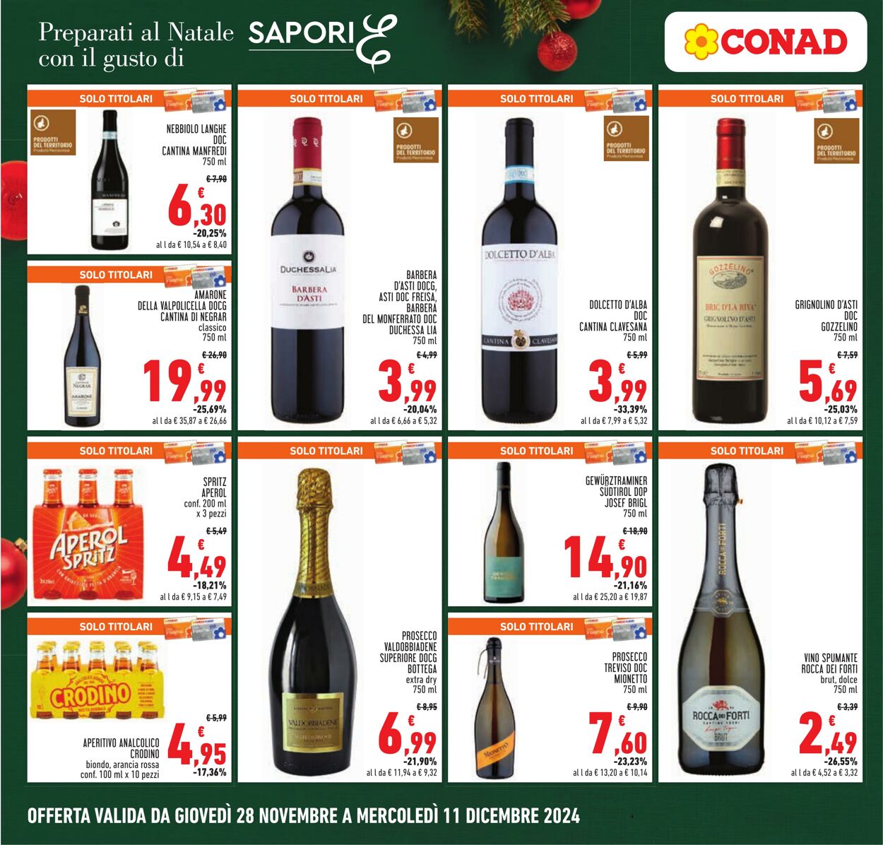 Volantino Conad 28.11.2024 - 11.12.2024