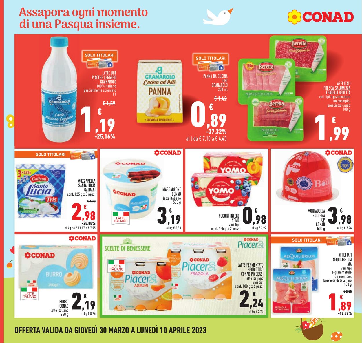 Volantino Conad 30.03.2023 - 10.04.2023