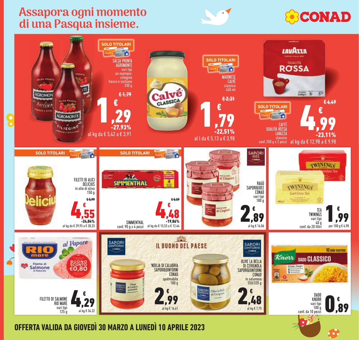 Volantino Conad 30.03.2023 - 10.04.2023