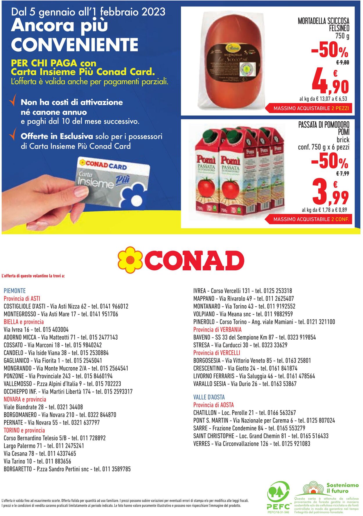 Volantino Conad 05.01.2023 - 01.02.2023