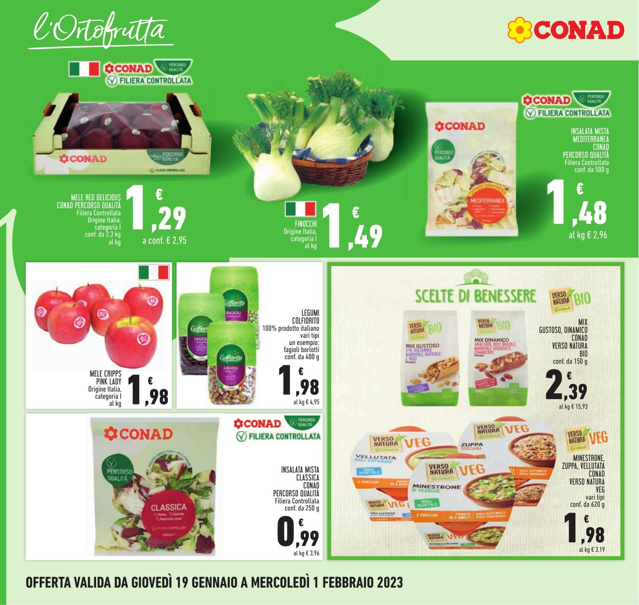 Volantino Conad 19.01.2023 - 01.02.2023