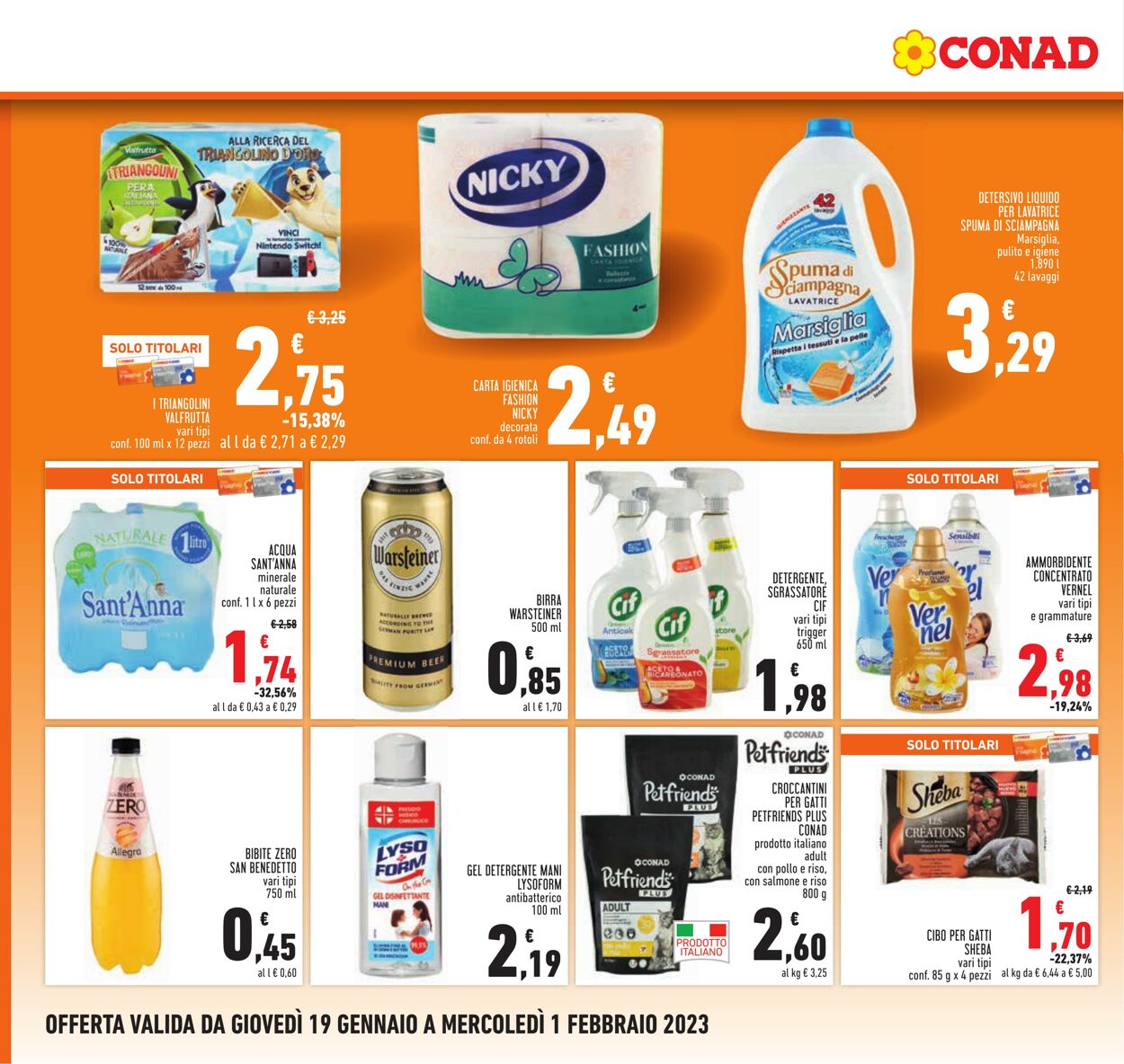 Volantino Conad 19.01.2023 - 01.02.2023