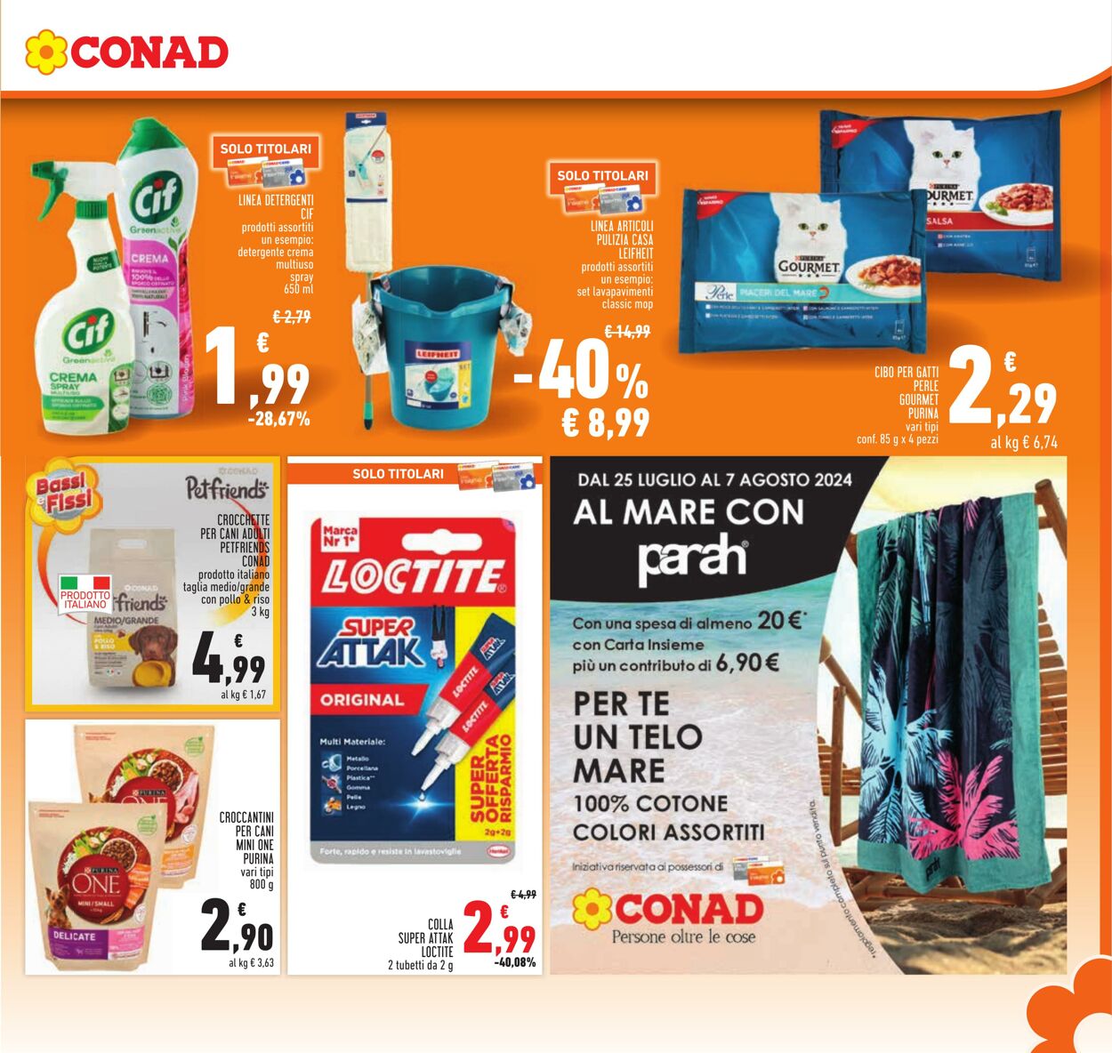 Volantino Conad 25.07.2024 - 07.08.2024