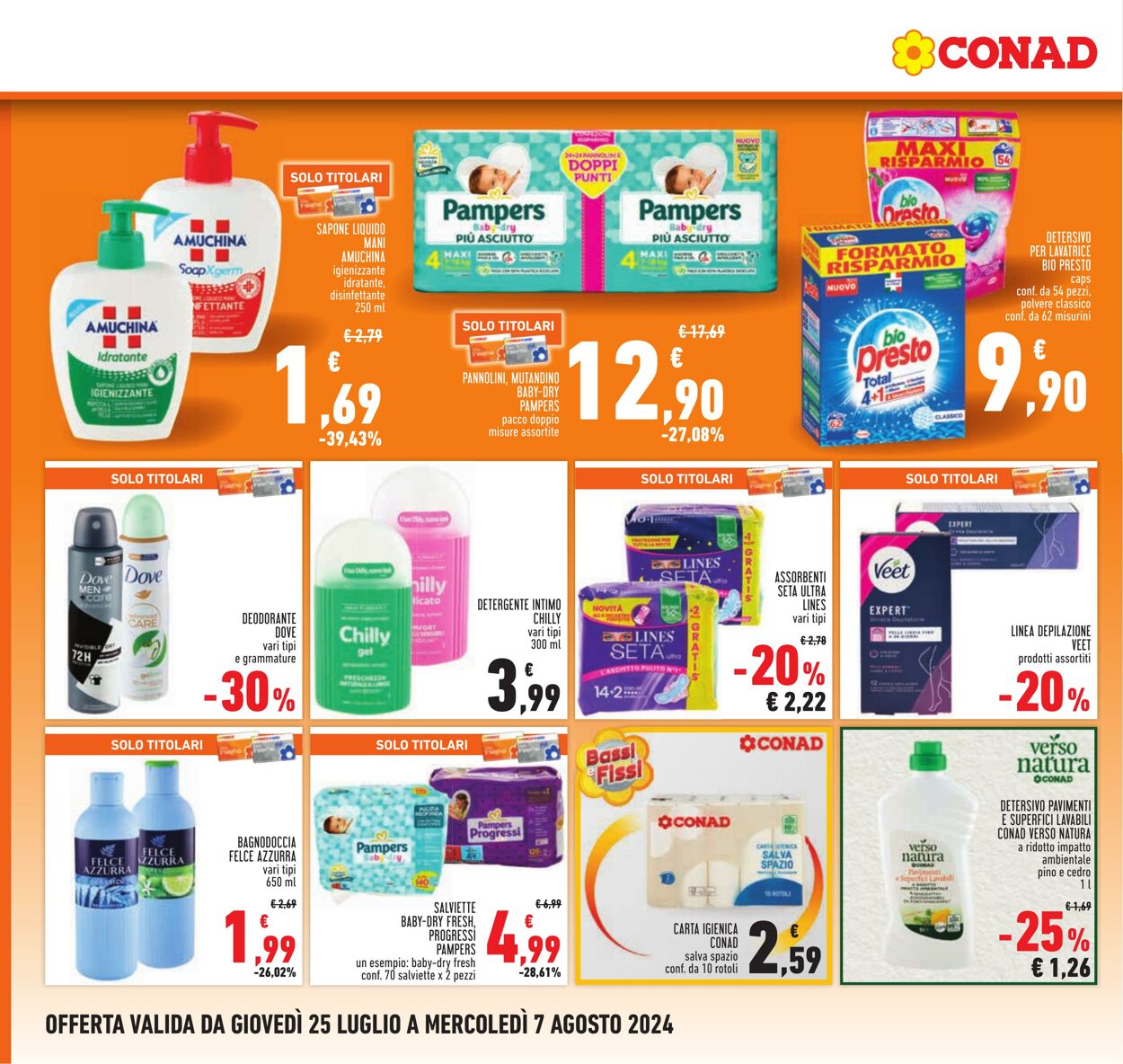 Volantino Conad 25.07.2024 - 07.08.2024