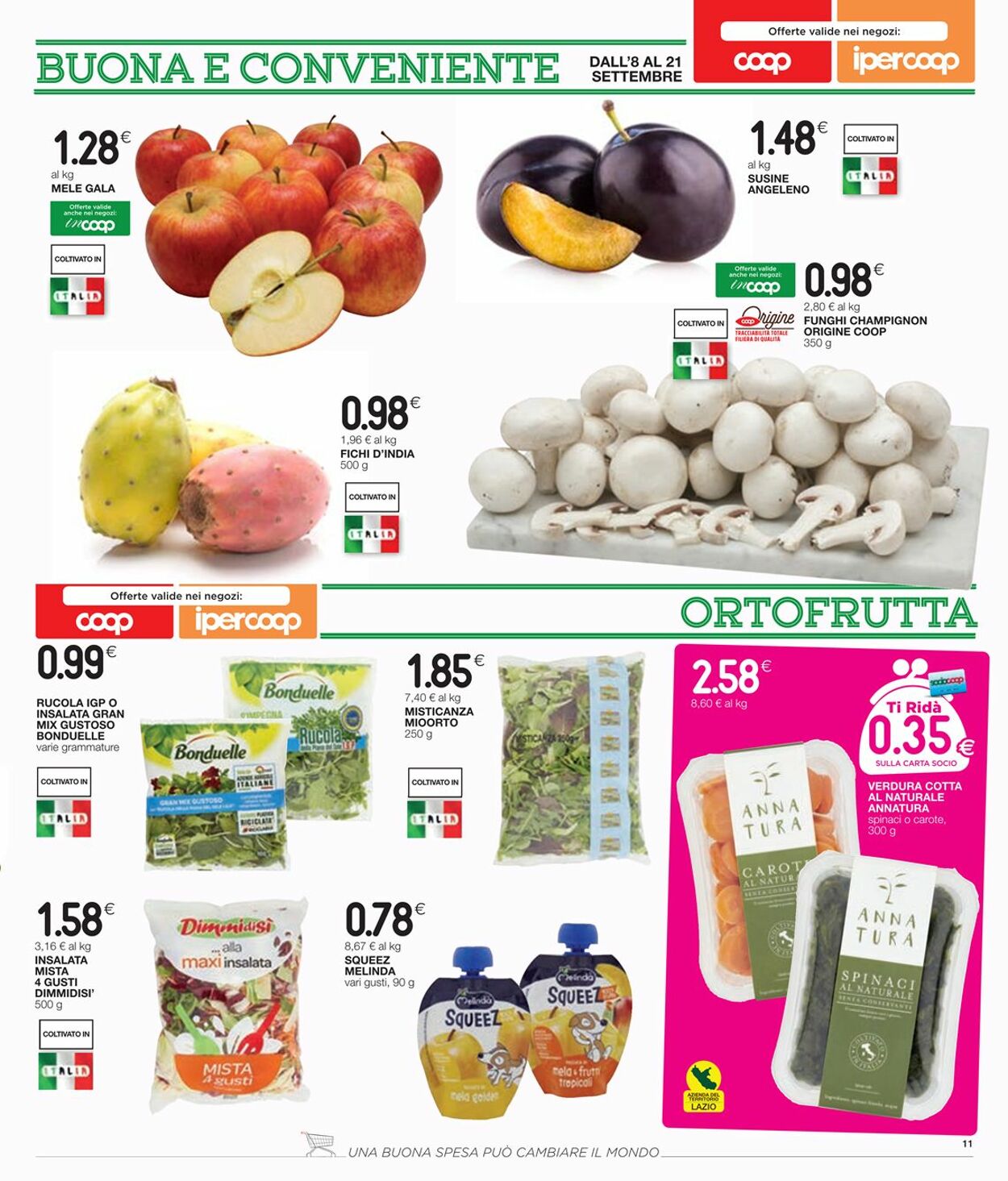 Volantino Coop 08.09.2022 - 21.09.2022