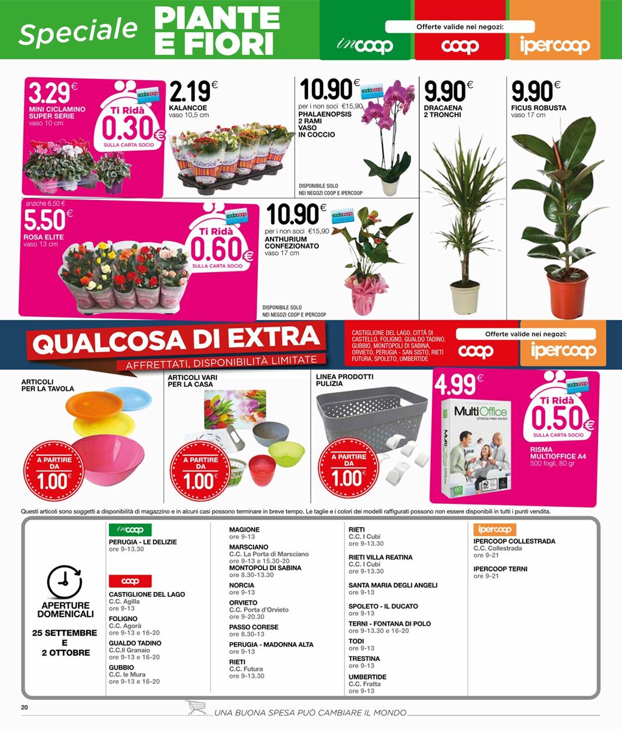 Volantino Coop 22.09.2022 - 05.10.2022