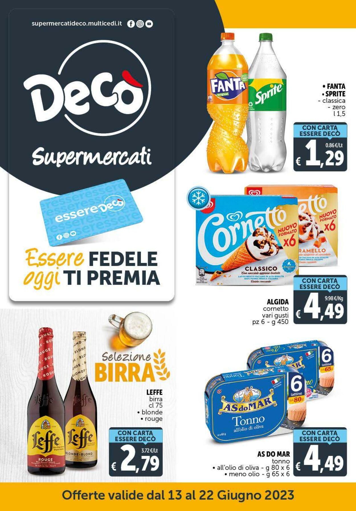 Supermercati Decò : le offerte dal 3 al 13 novembre