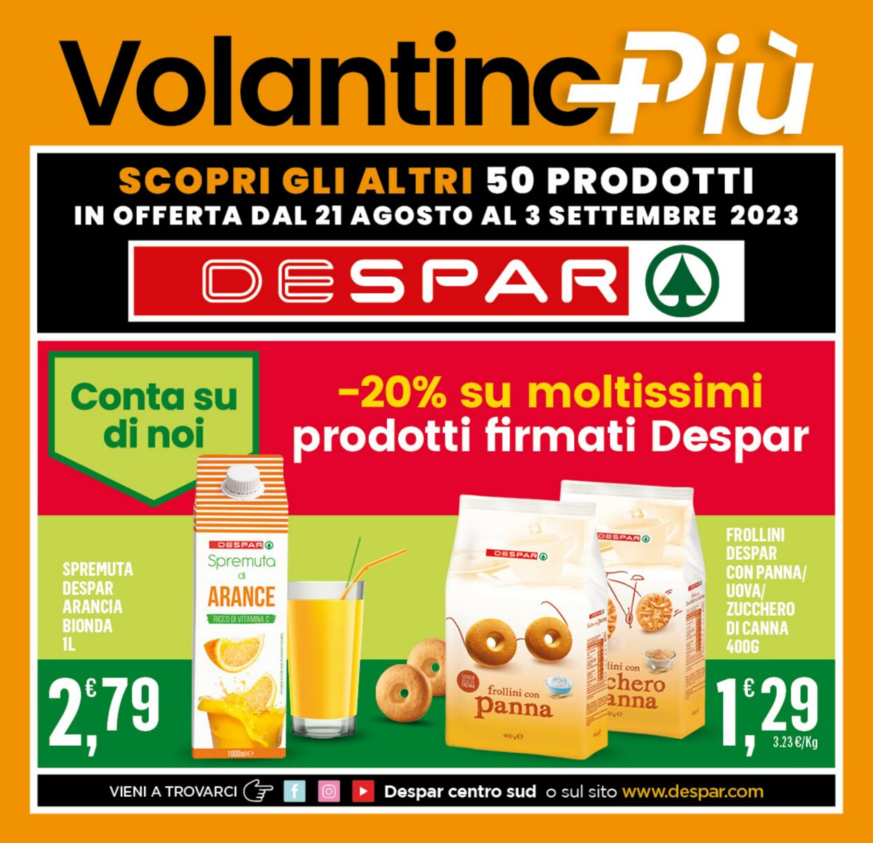 Volantino Despar 21.08.2023 - 03.09.2023
