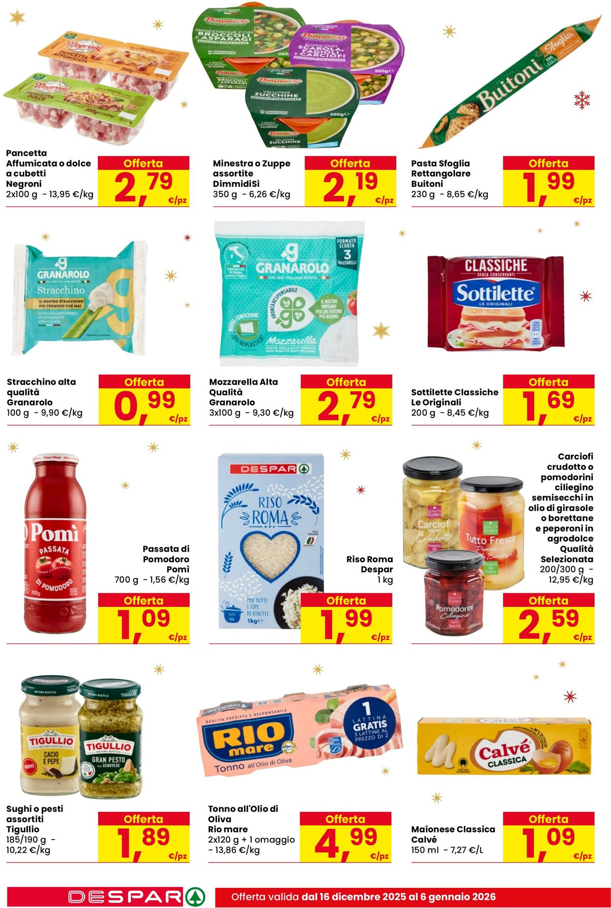 Volantino Despar 16.12.2025 - 06.01.2026