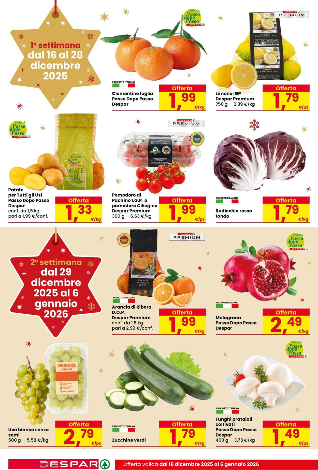 Volantino Despar 16.12.2025 - 06.01.2026