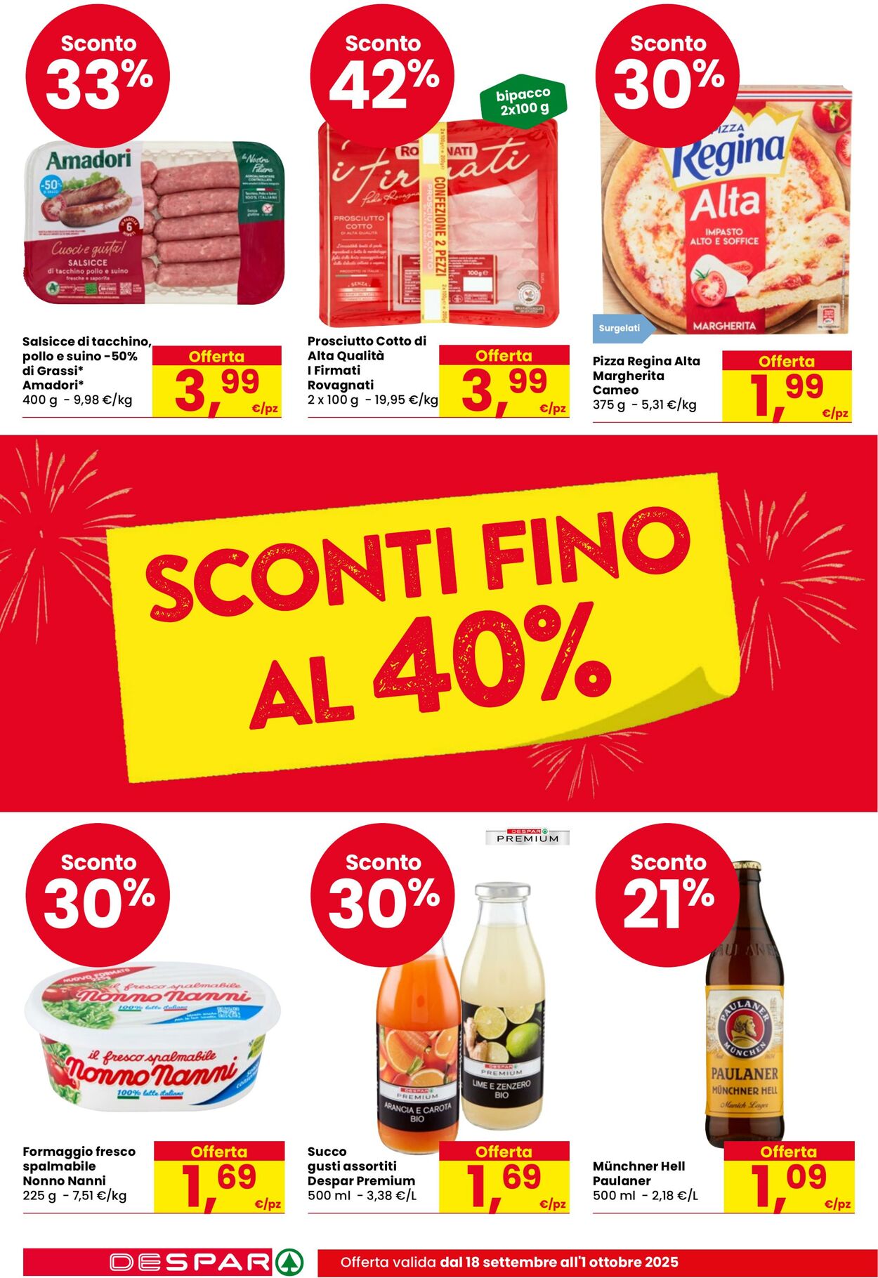 Volantino Despar 18.09.2025 - 01.10.2025