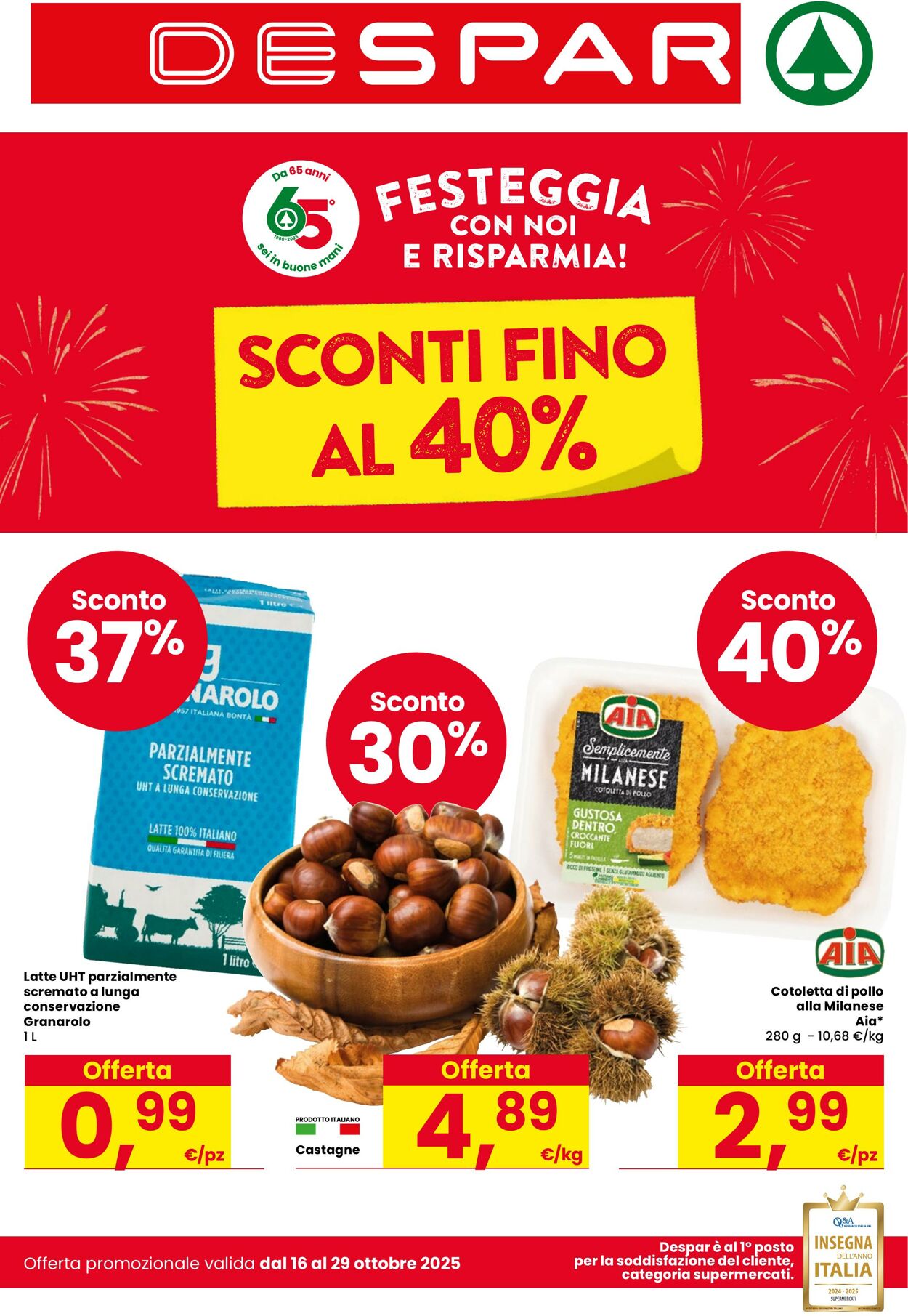 Volantino Despar 16.10.2025 - 29.10.2025