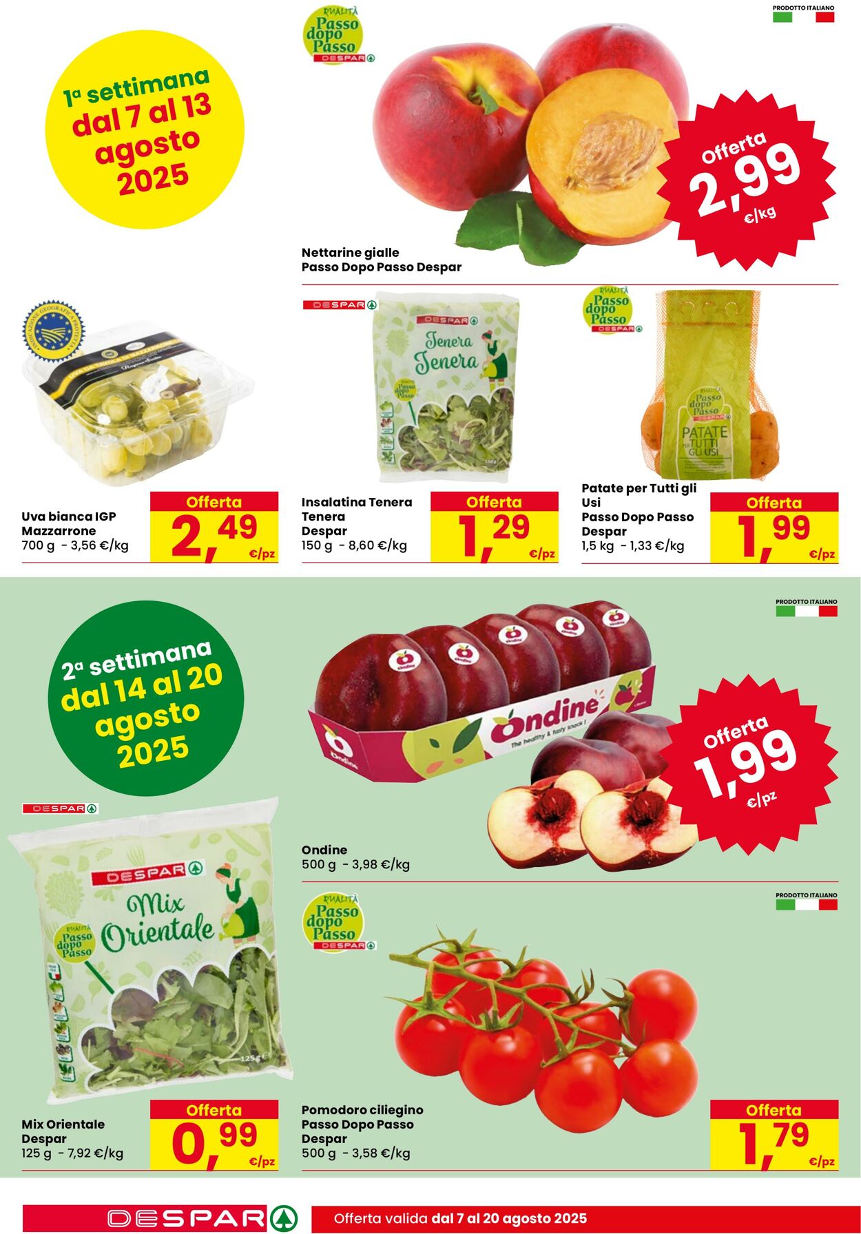 Volantino Despar 07.08.2025 - 20.08.2025