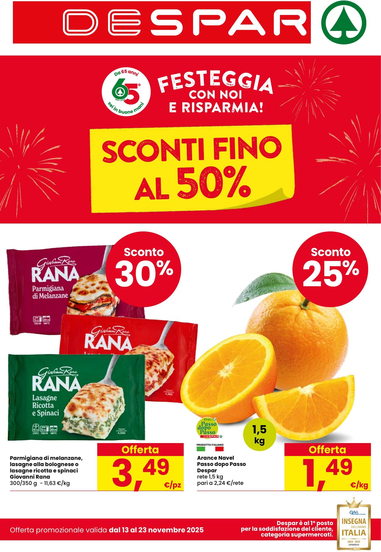 Volantino Despar 13.11.2025 - 23.11.2025