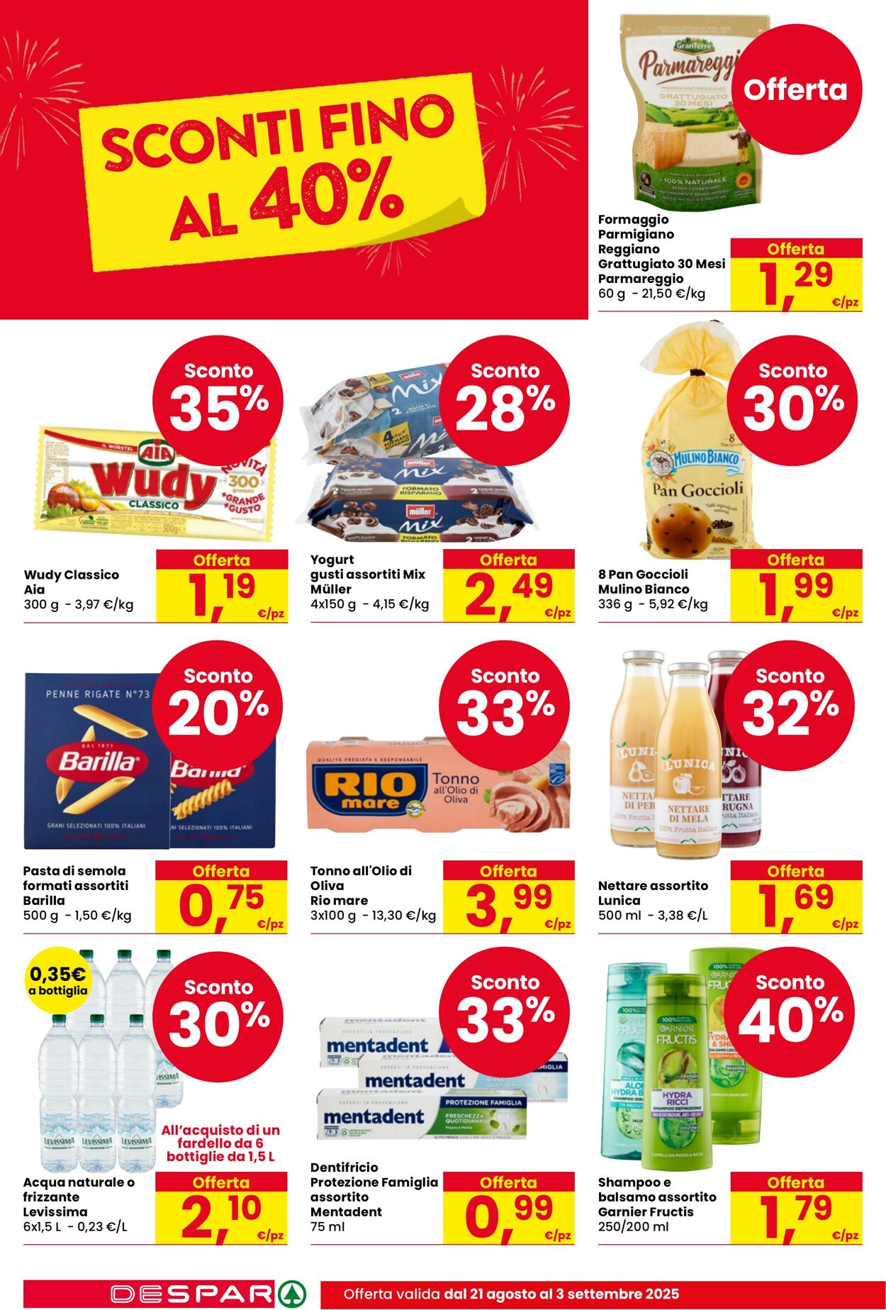Volantino Despar 21.08.2025 - 03.09.2025