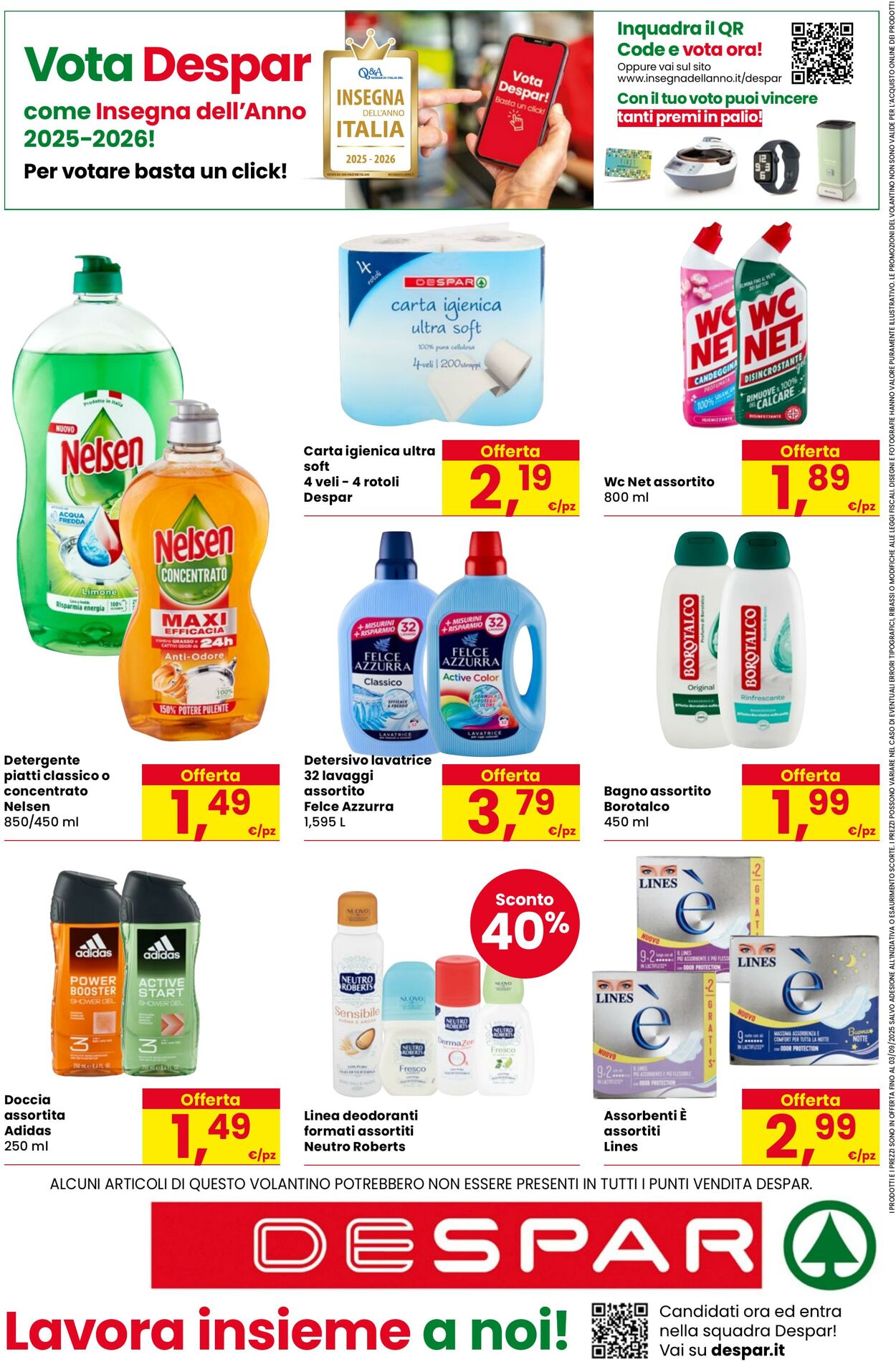 Volantino Despar 21.08.2025 - 03.09.2025
