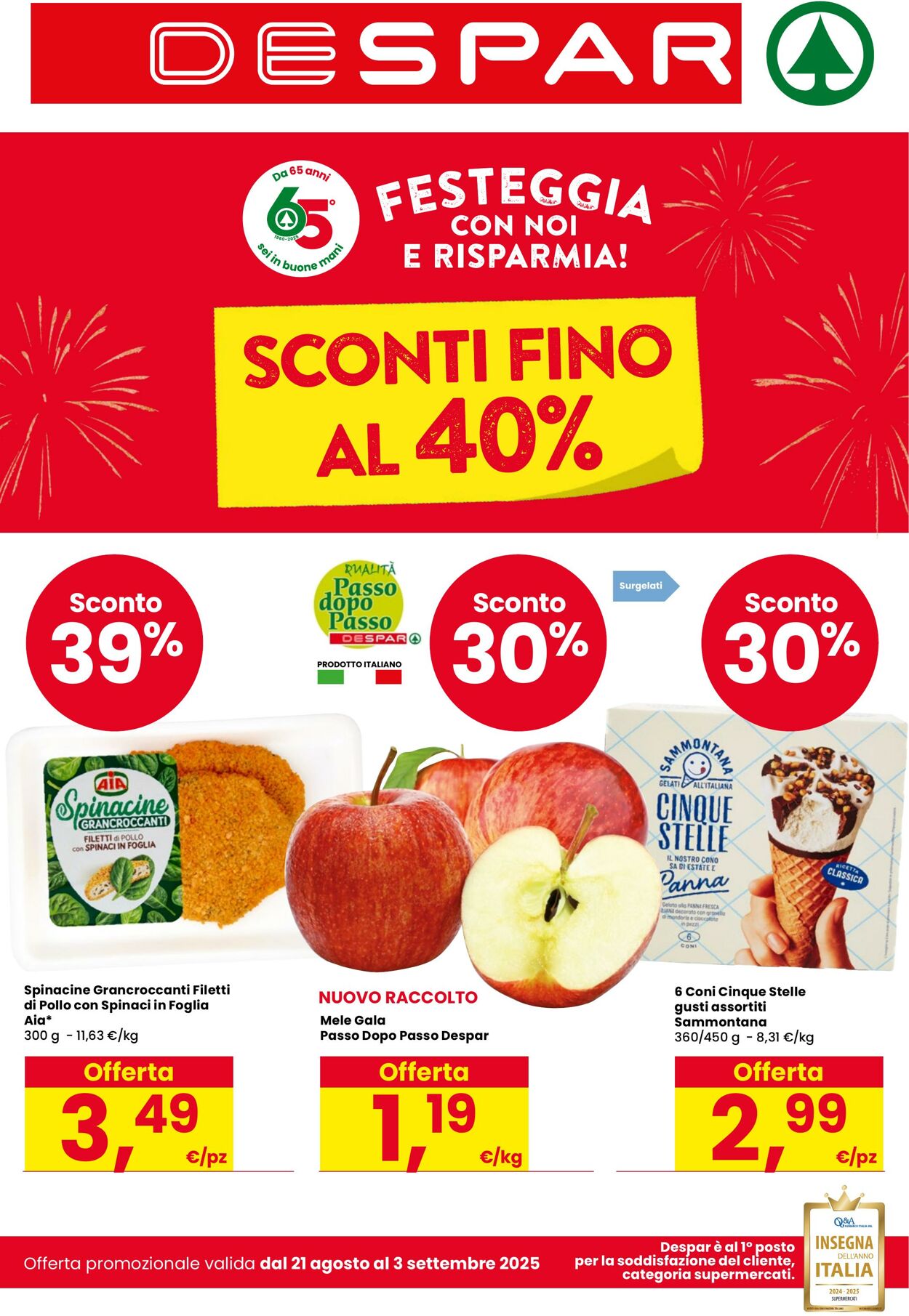 Volantino Despar 21.08.2025 - 03.09.2025