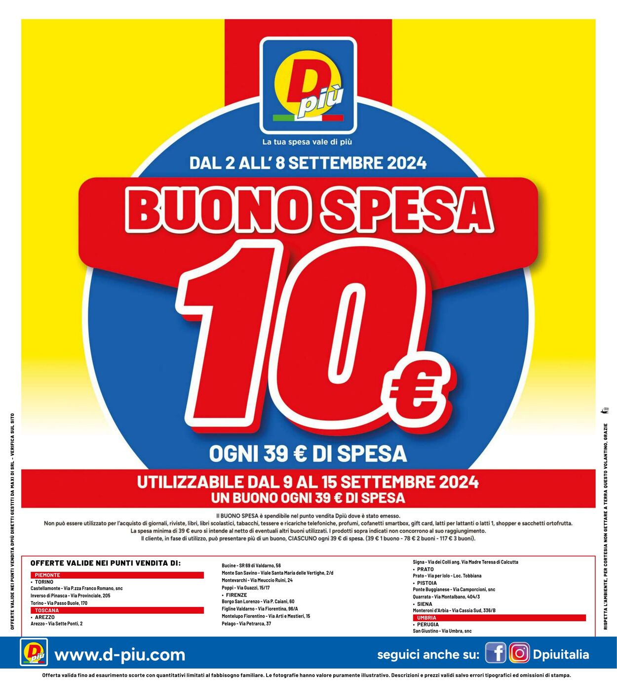 Volantino Dpiù 02.09.2024 - 15.09.2024