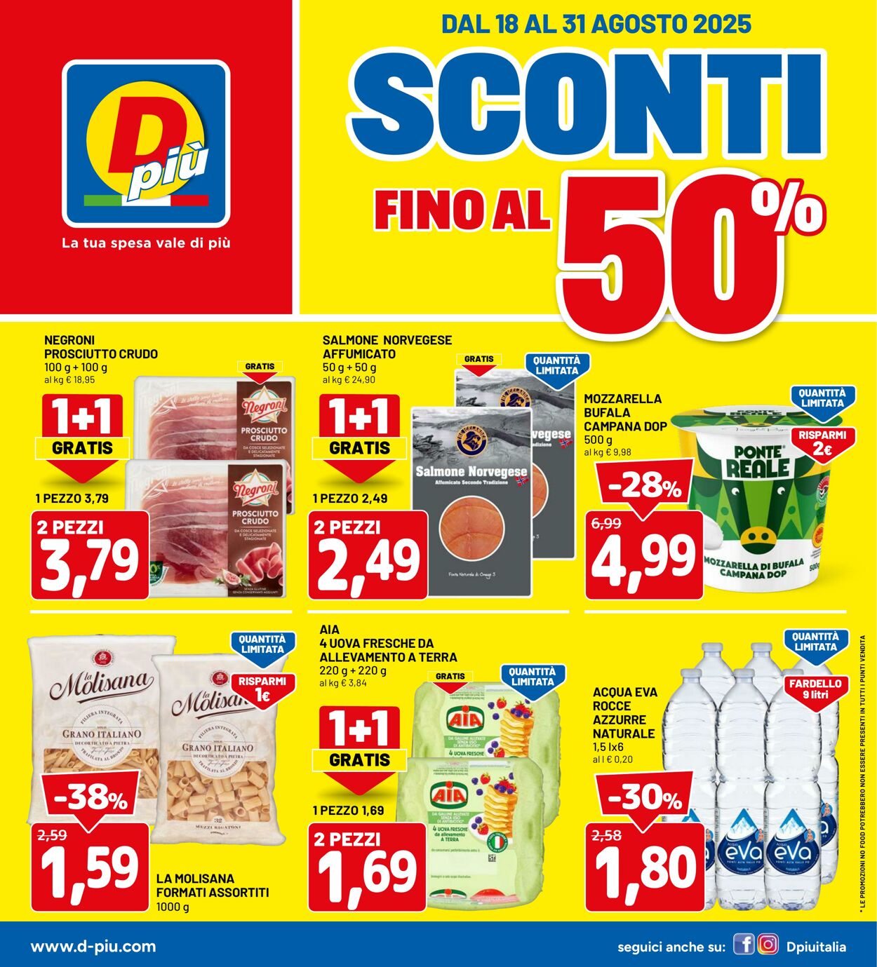 Volantino Dpiù 18.08.2025 - 31.08.2025