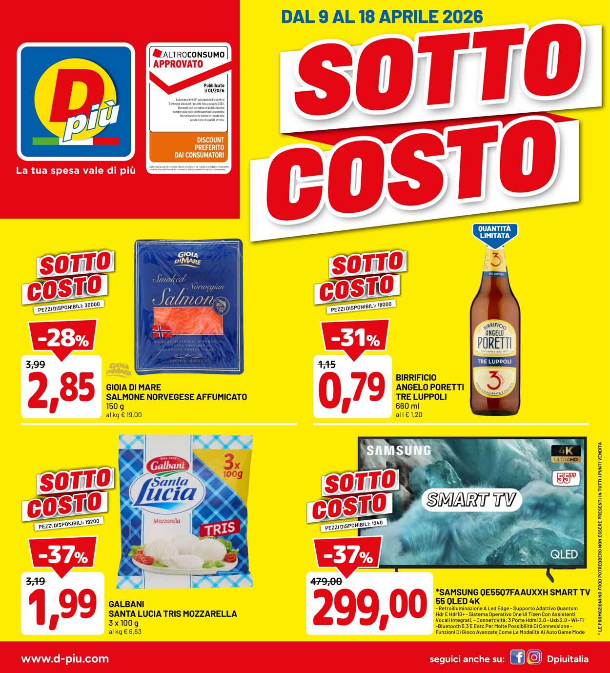 Volantino Dpiù 07.04.2026 - 15.04.2026