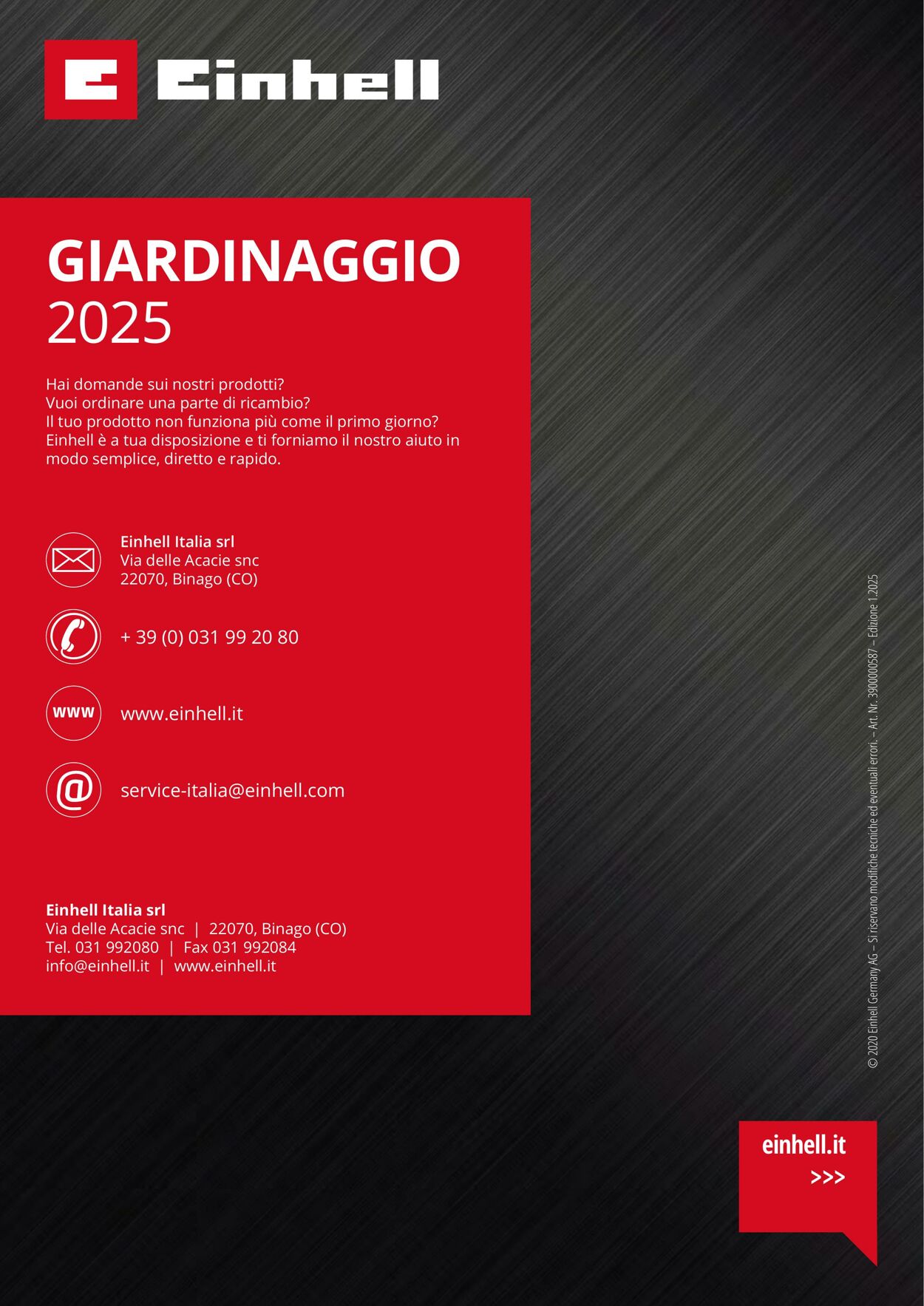 Volantino Einhell 17.06.2025 - 17.09.2025