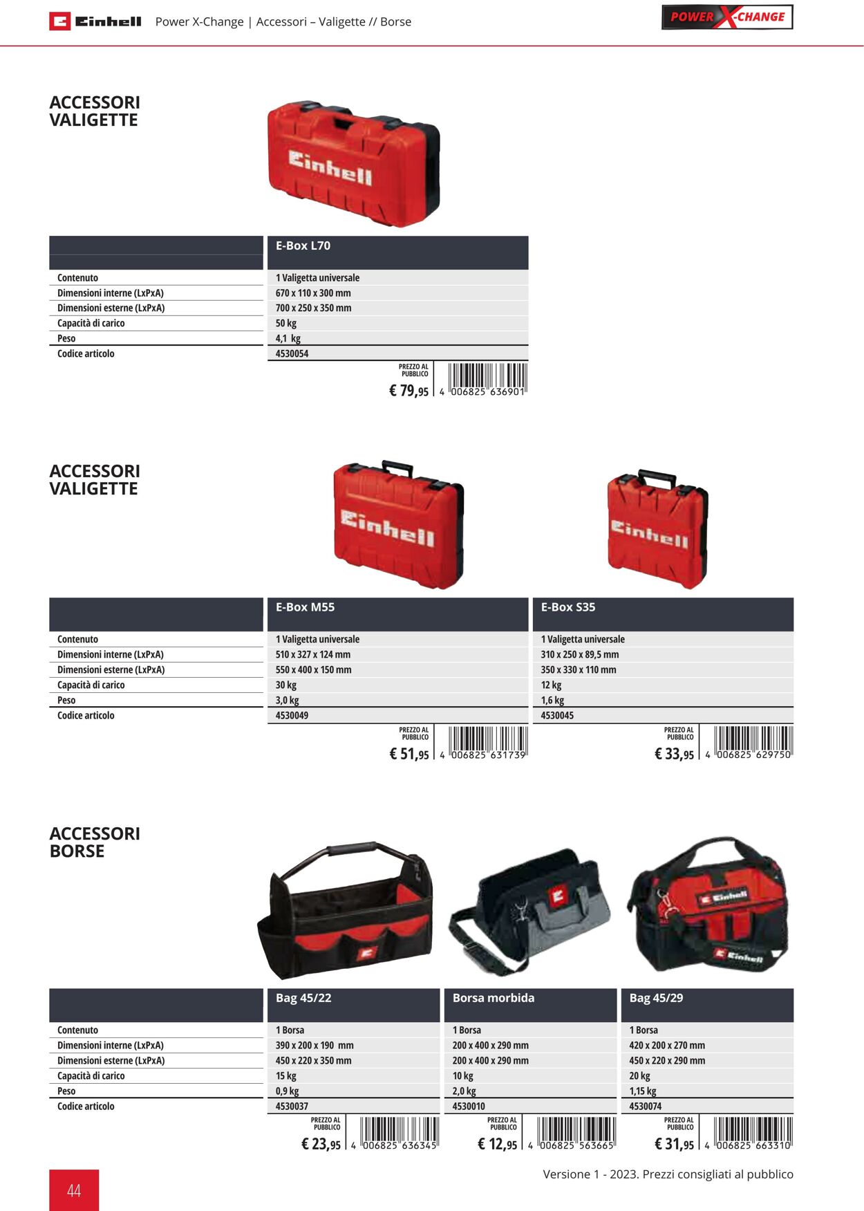 Volantino Einhell 01.02.2023 - 31.12.2023