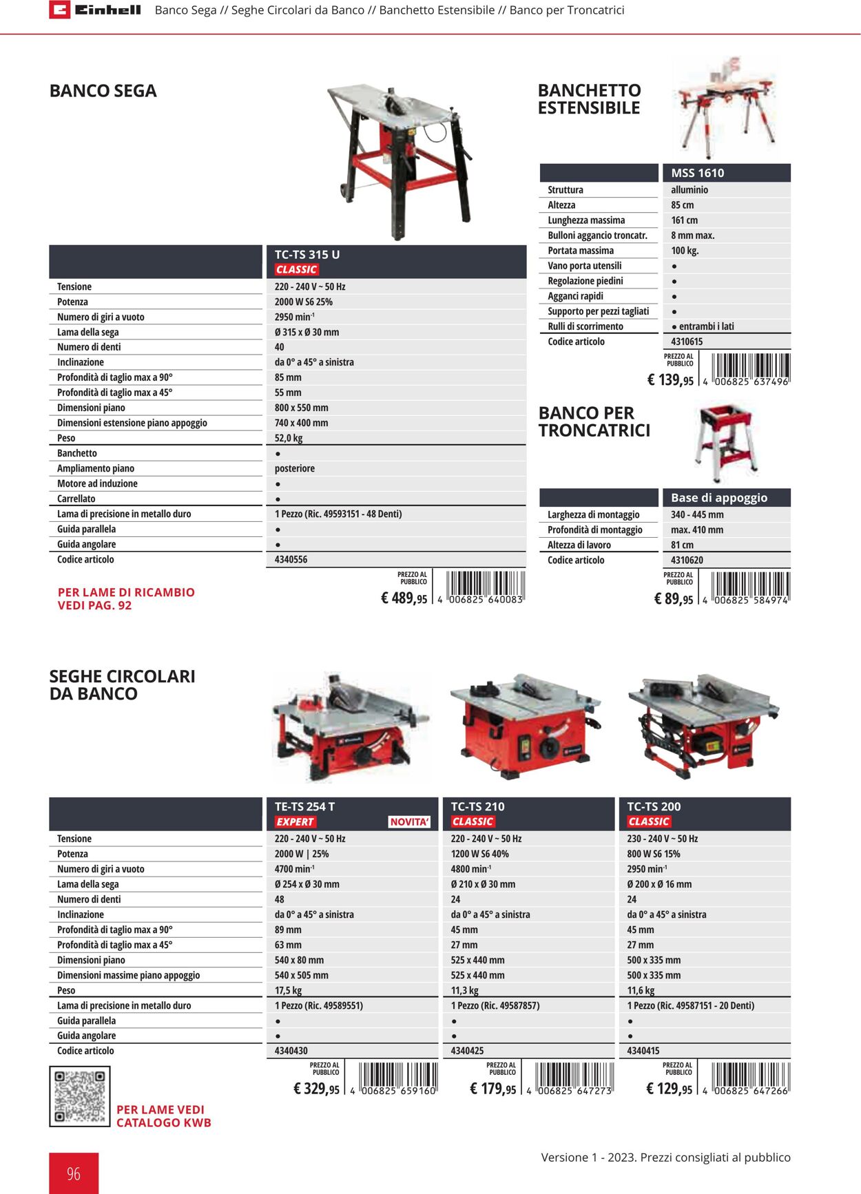 Volantino Einhell 01.02.2023 - 31.12.2023