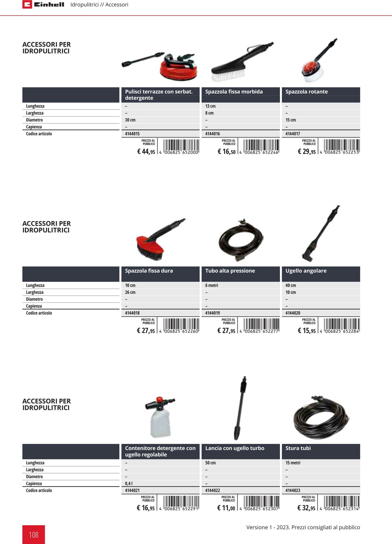 Volantino Einhell 01.02.2023 - 31.12.2023