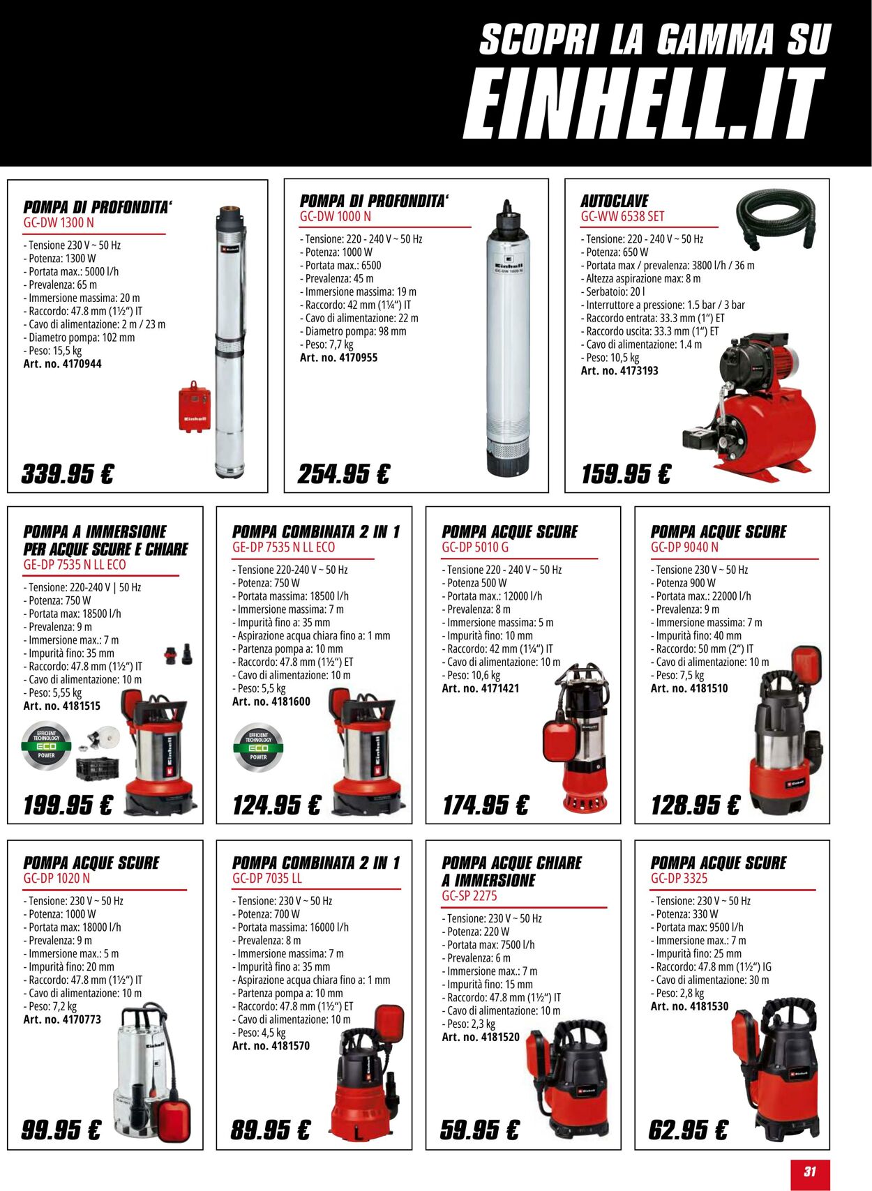 Volantino Einhell 02.10.2025 - 02.11.2025