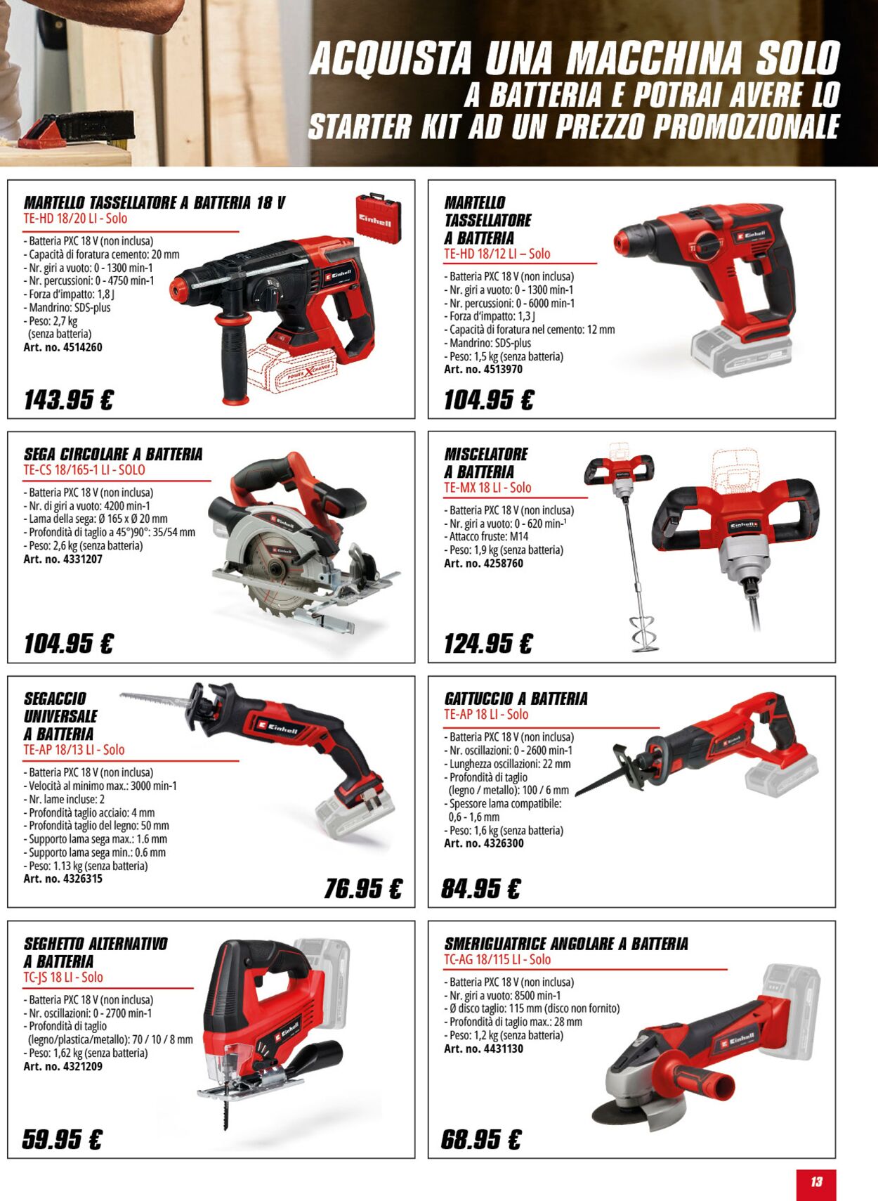 Volantino Einhell 13.06.2025 - 13.07.2025