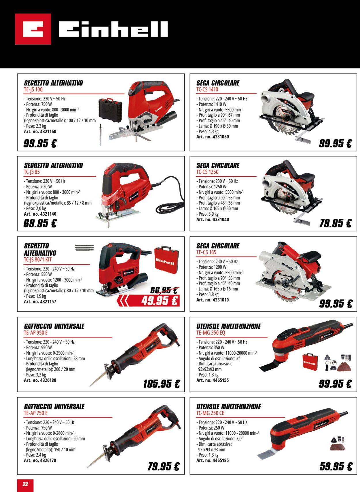 Volantino Einhell 13.06.2025 - 13.07.2025