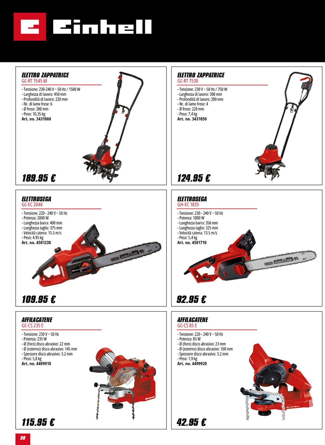 Volantino Einhell 13.06.2025 - 13.07.2025