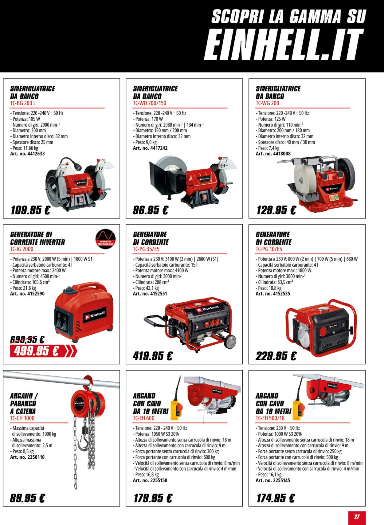 Volantino Einhell 13.06.2025 - 13.07.2025