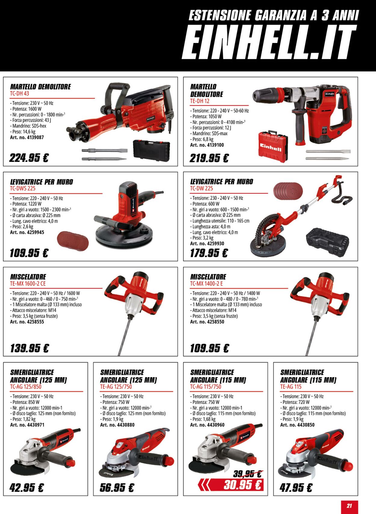 Volantino Einhell 13.06.2025 - 13.07.2025