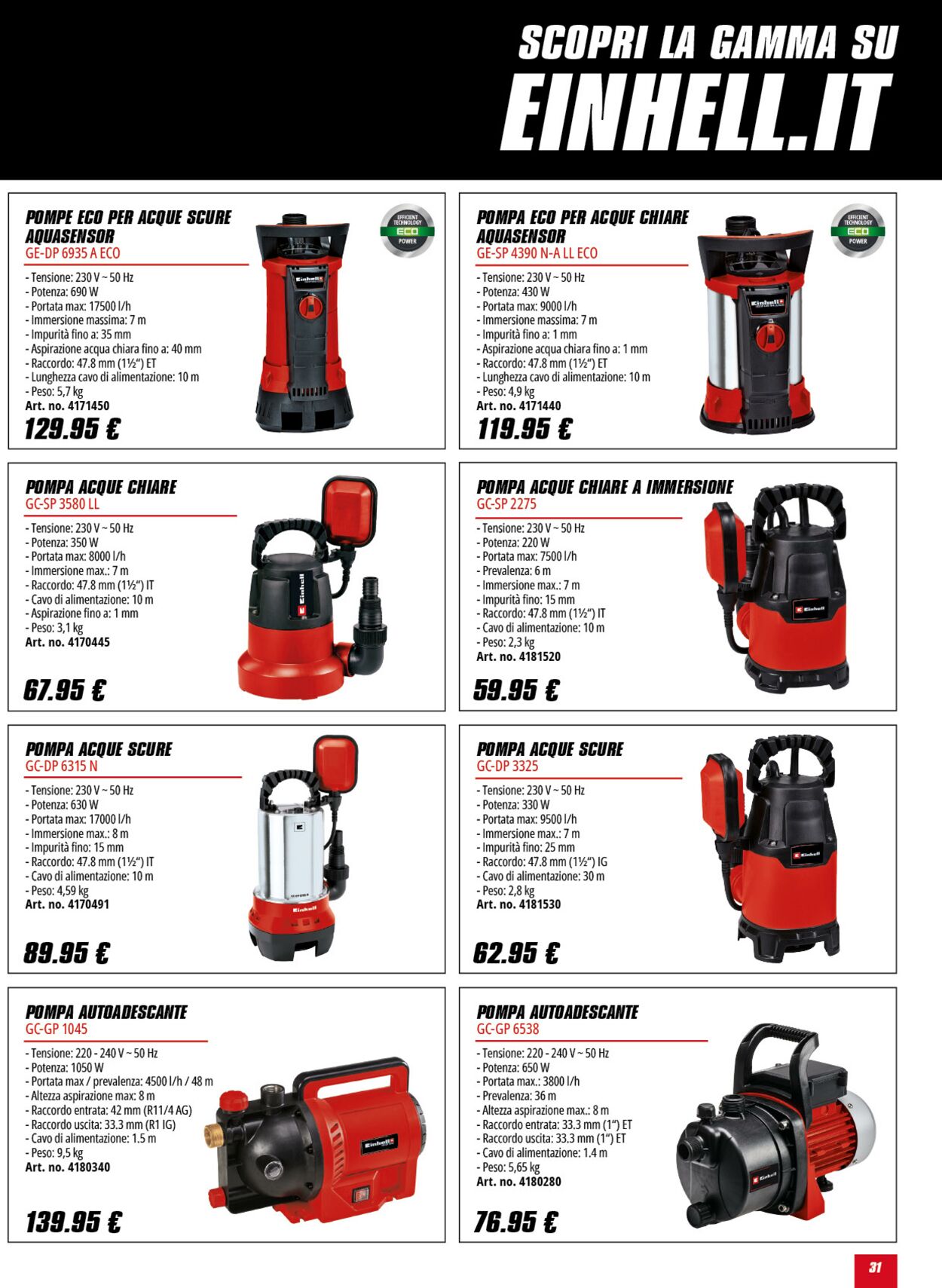 Volantino Einhell 13.06.2025 - 13.07.2025