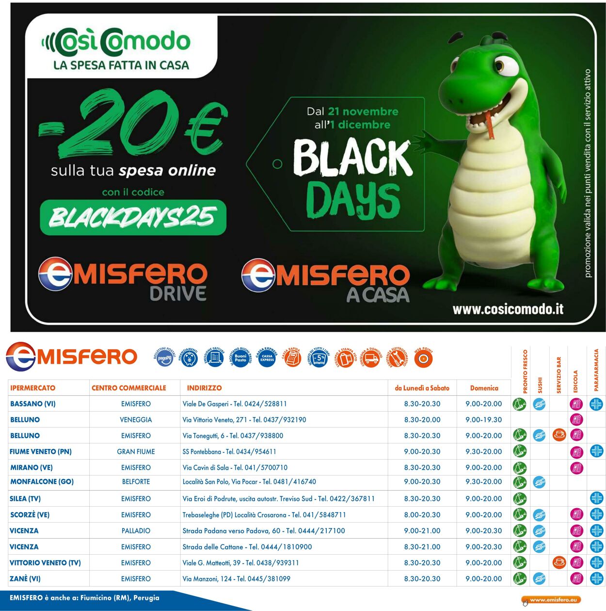 Volantino Emisfero 20.11.2025 - 30.11.2025