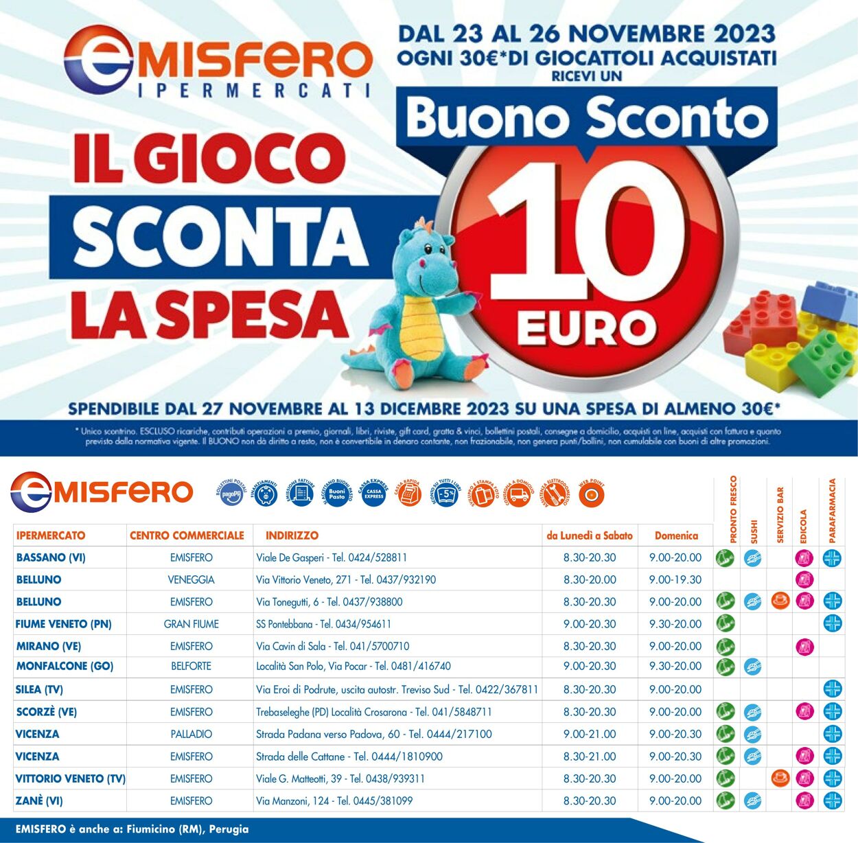 Volantino Emisfero 23.11.2023 - 29.11.2023