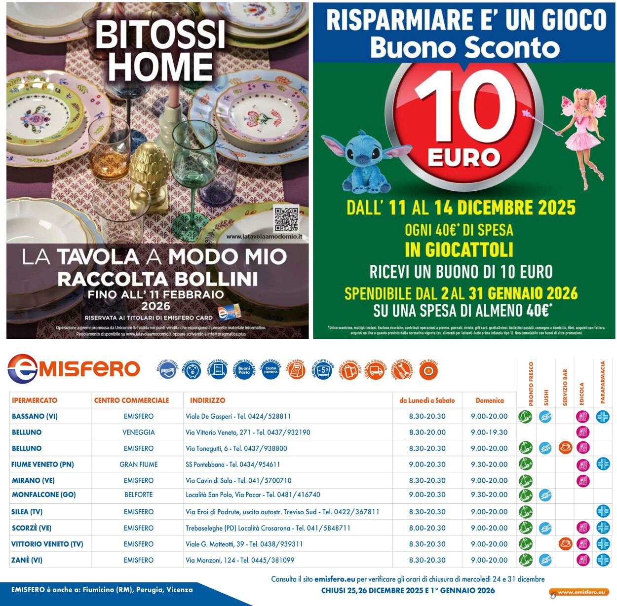 Volantino Emisfero 11.12.2025 - 24.12.2025