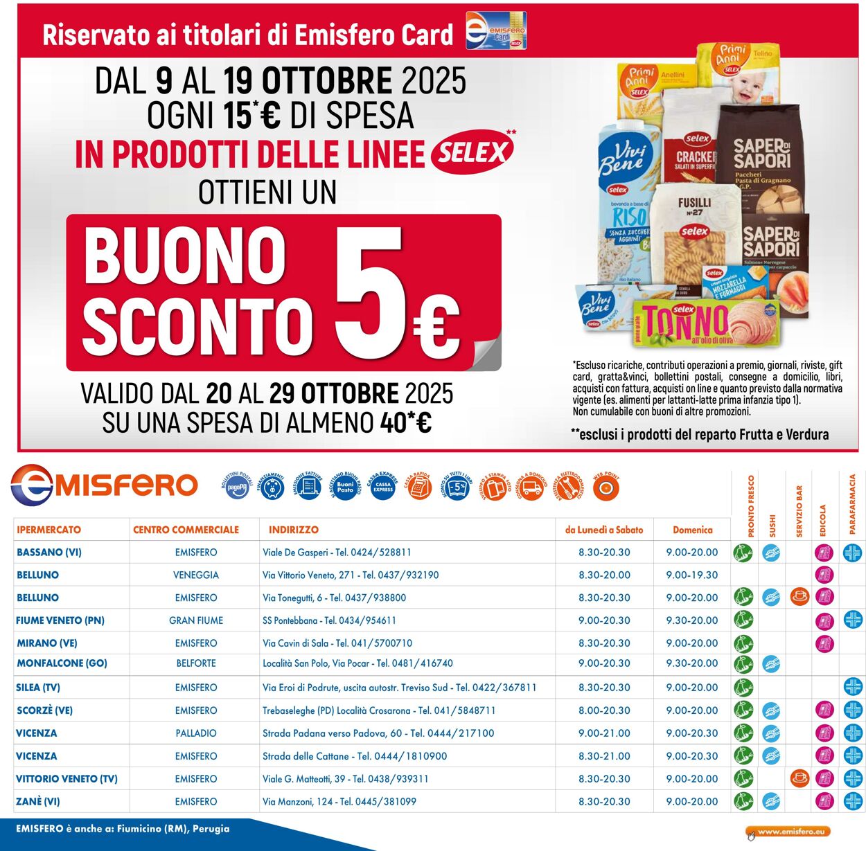 Volantino Emisfero 09.10.2025 - 18.10.2025