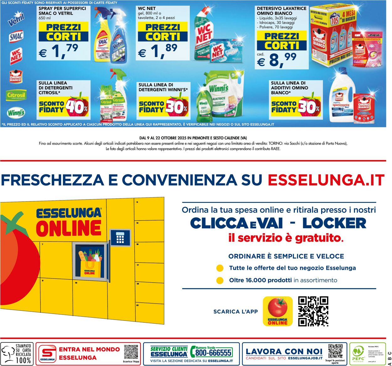 Volantino Esselunga 09.10.2025 - 22.10.2025